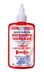 MRO Solution #14 High Strength/Viscosity RED Threalocker 50ml